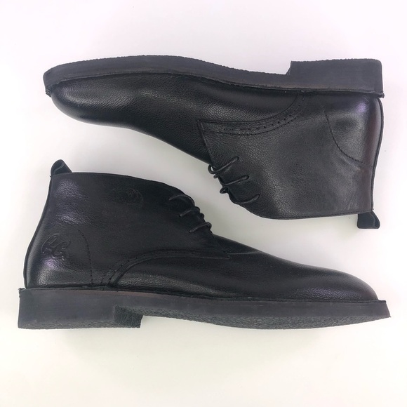 Mens Robert Graham Pieta Leather Chukka Boots Black #RG5416B Size 10.5 main image 7